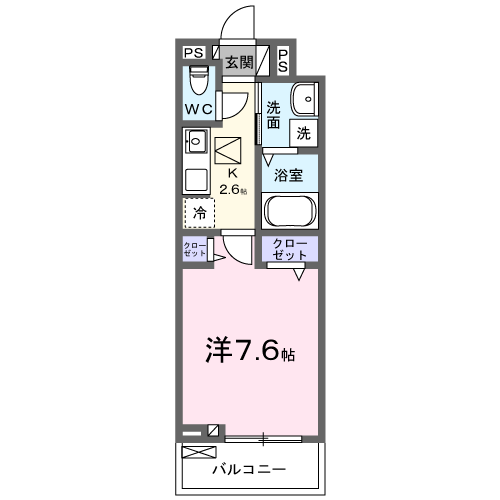 クラール　大島　Ｃの間取り