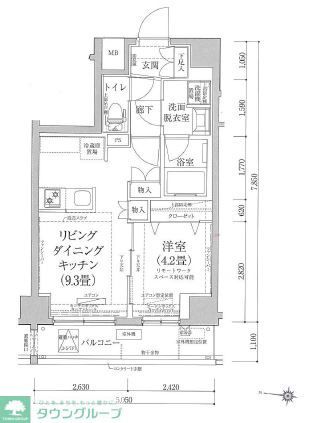 ルフレ　グランデ府中の間取り