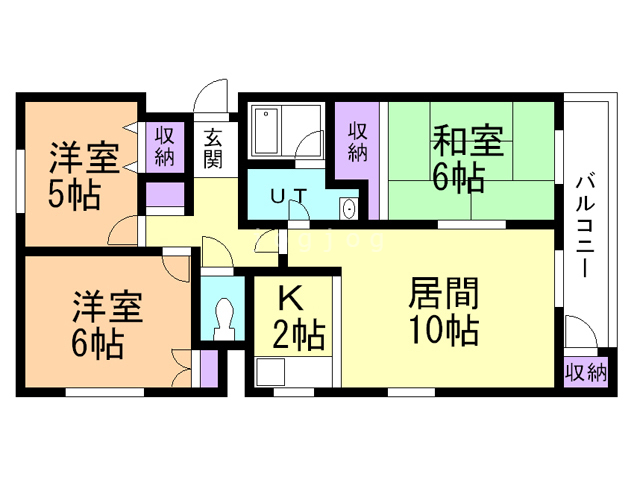 コーポ楡Iの間取り