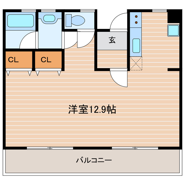 掛川市西大渕のマンションの間取り