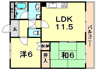 ファミリーハイツ徳井の間取り