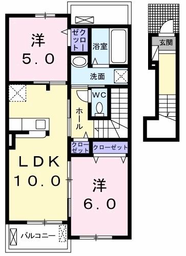 ヴィラ　フミの間取り