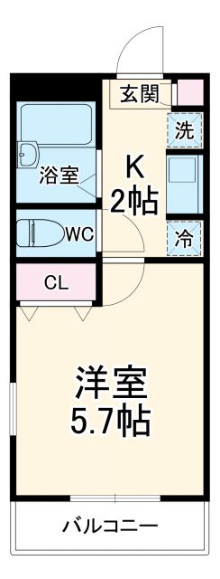 メローフラッツ湘南の間取り写真