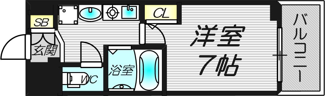エスリード南森町駅前の間取り写真