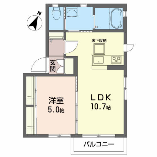 イースト向陽の間取り