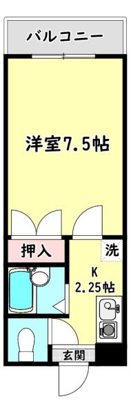 寝屋川市萱島桜園町のマンションの間取り