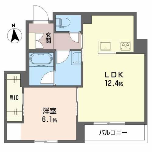 高松市新北町のマンションの間取り