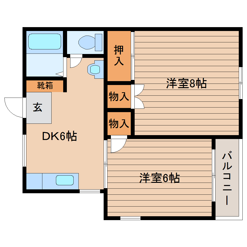 第２コーポサンライズの間取り