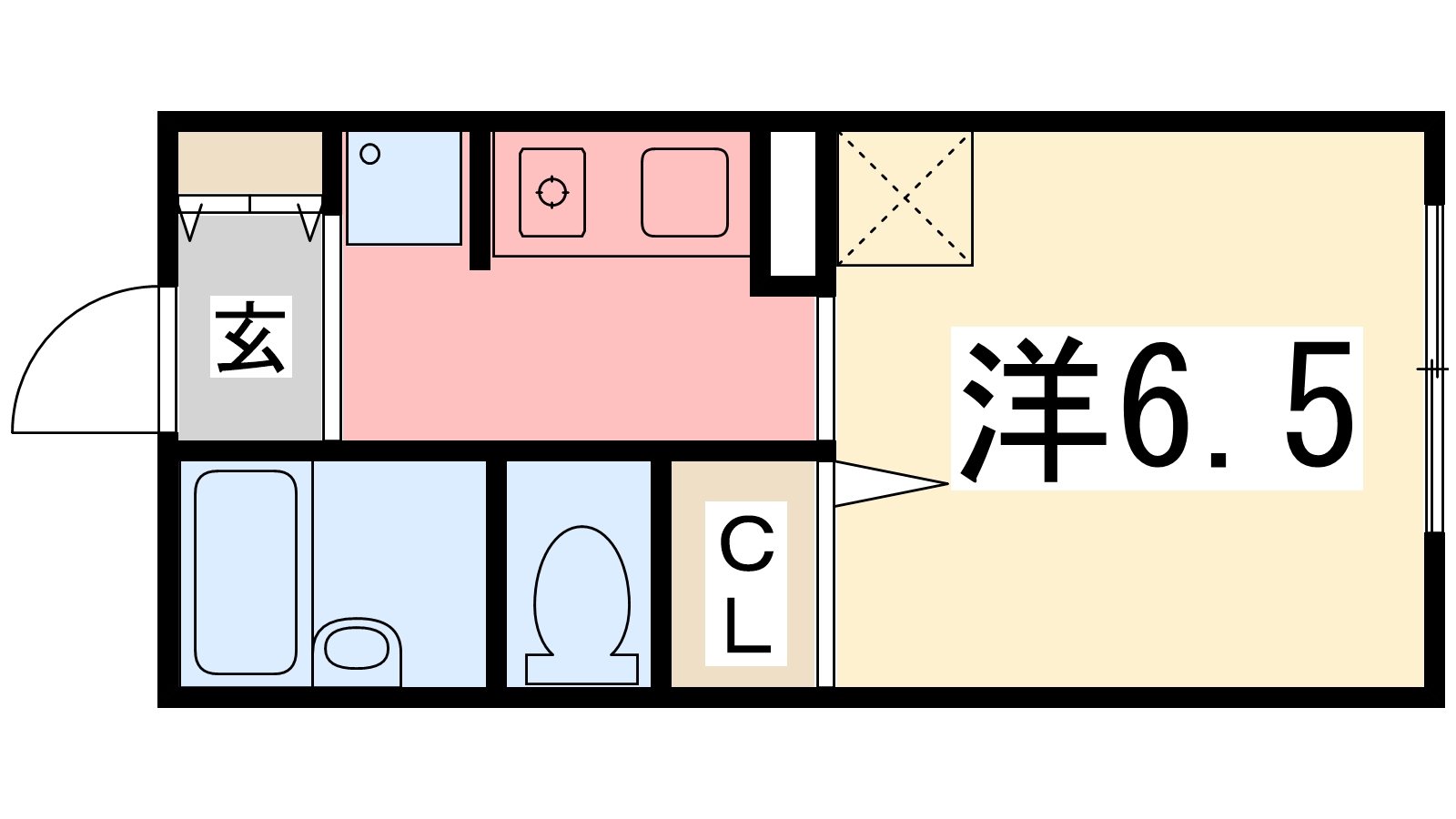 ハイネスモンの間取り