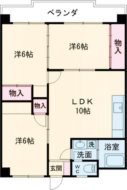 サンビレッジシンエイの間取り