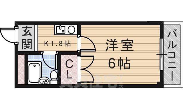 摂津市浜町のマンションの間取り