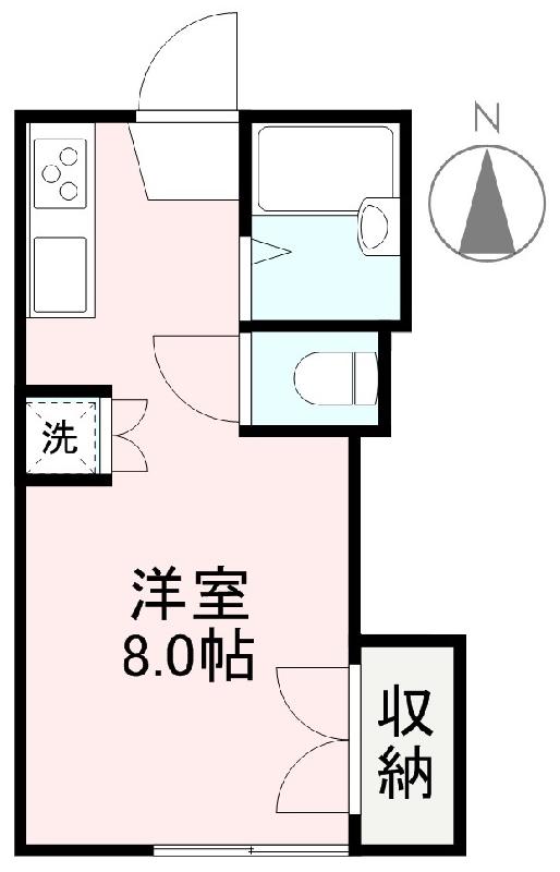 高松市屋島西町のアパートの間取り