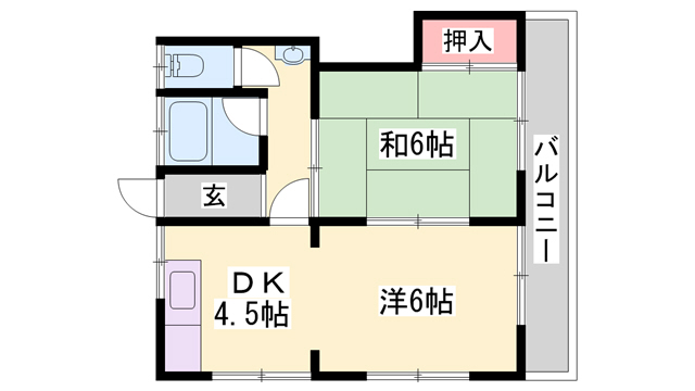 グリーンハイツ　北棟の間取り