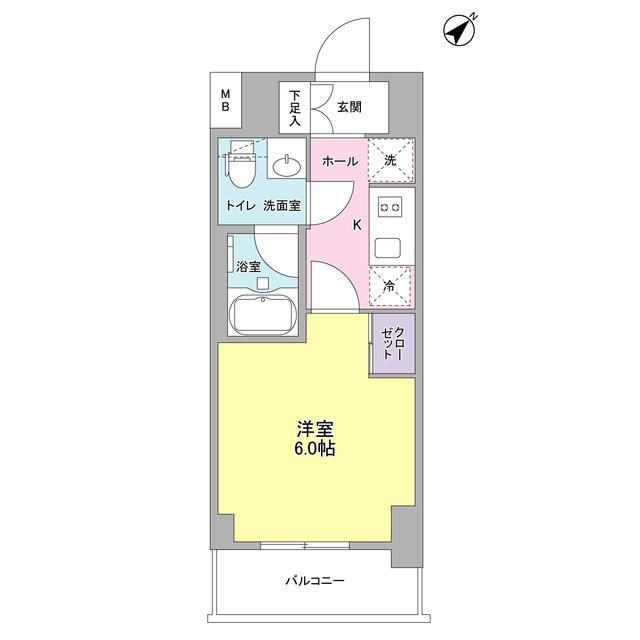 千代田区富士見のマンションの間取り