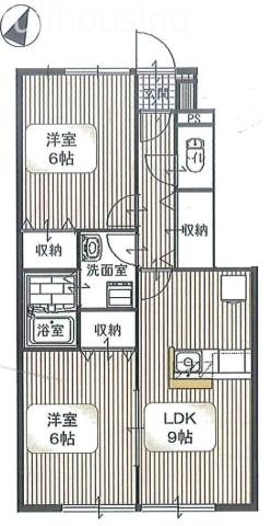 コンフォート本丸 A棟の間取り