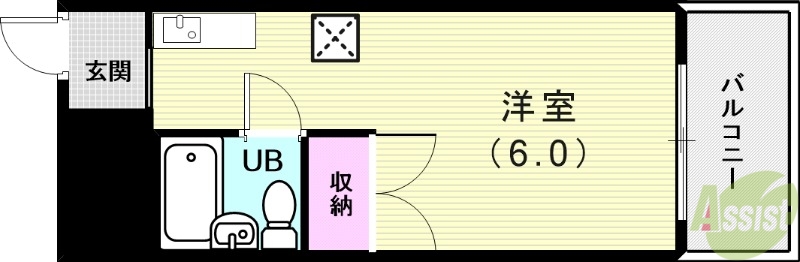 神戸市西区大津和のマンションの間取り