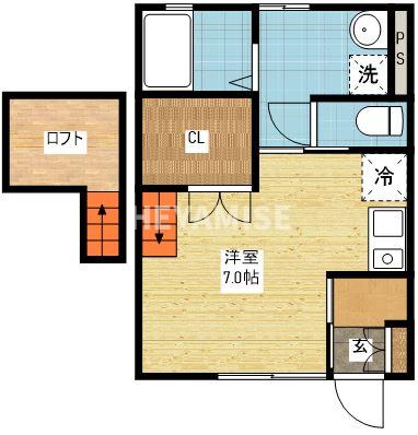 長崎市愛宕のアパートの間取り