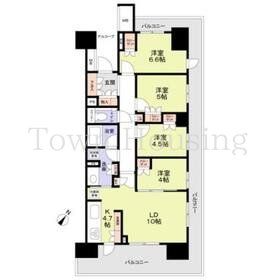 中央区晴海のマンションの間取り