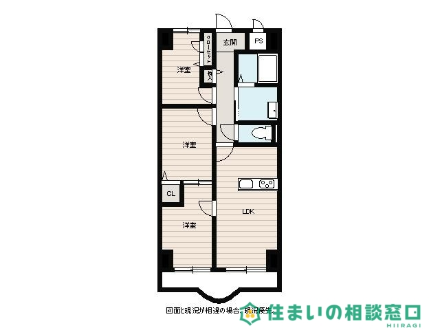 岡崎市真福寺町のマンションの間取り