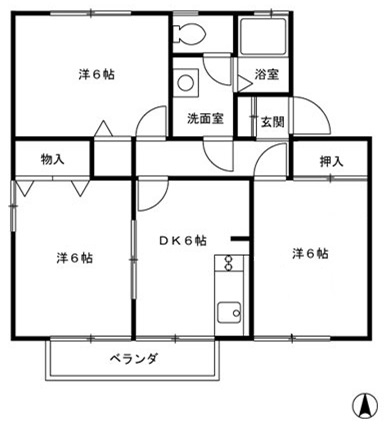 ヴェルフィーユＡの間取り