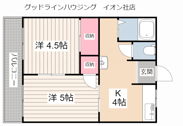 タウンハウス野村Ａ棟の間取り