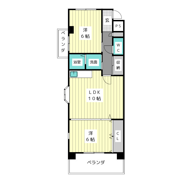 ラピス虹ヶ丘の間取り