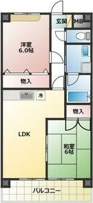 碧南市石橋町のマンションの間取り