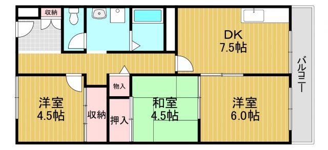 パックス楠の間取り