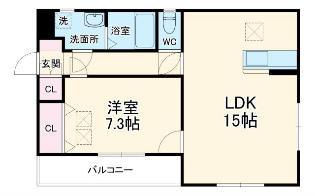 ルネス旭が丘の間取り