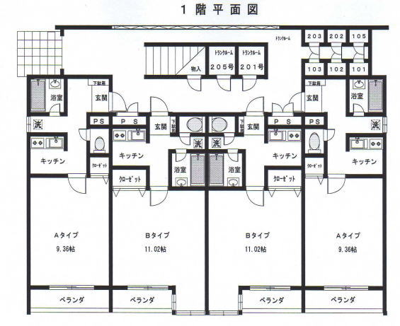 アイビーコート富ヶ丘の間取り