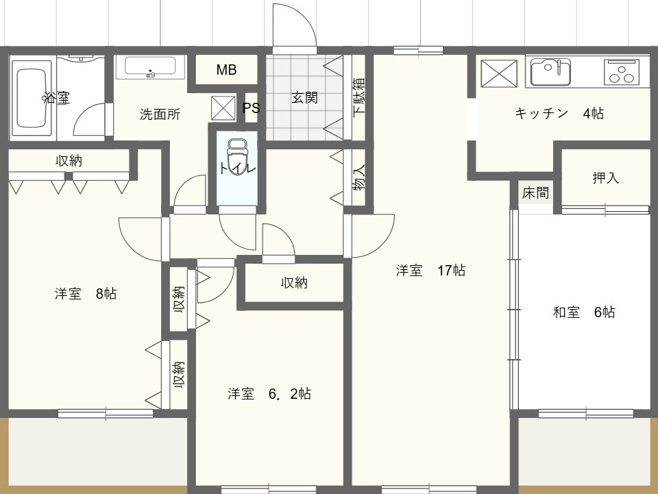 パティオス六番街の間取り