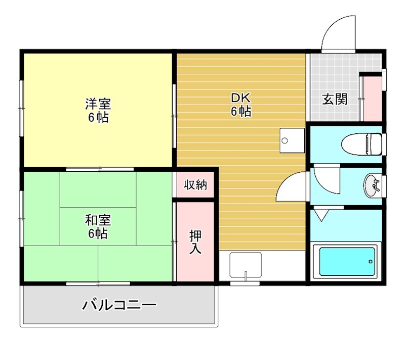 【ミカコーポの間取り】