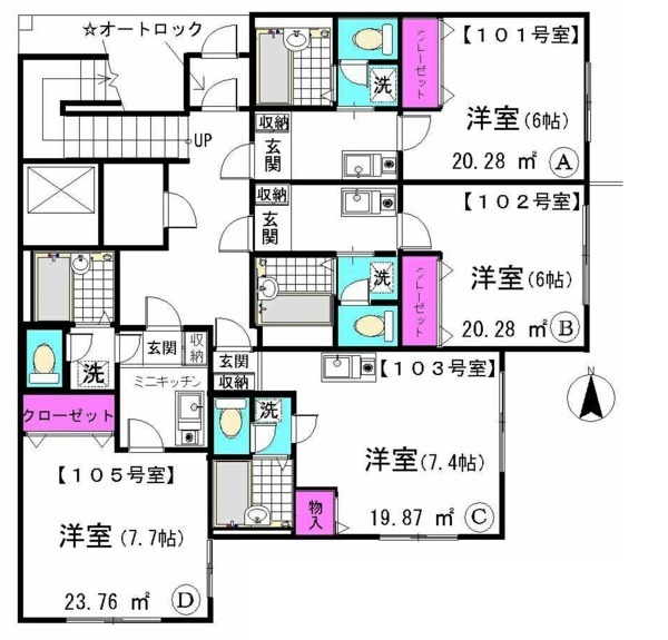 シンディアの間取り