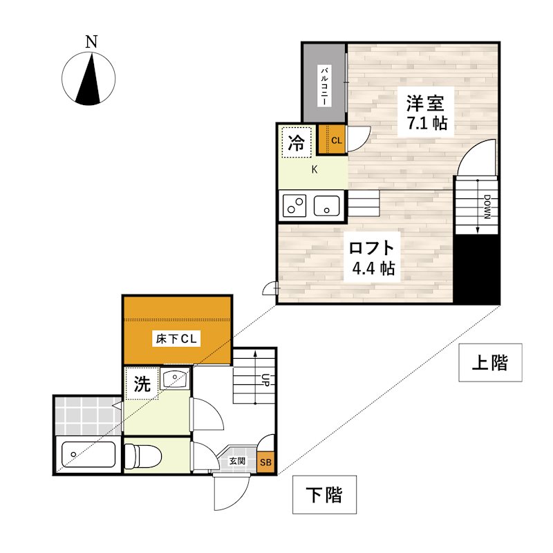 【ADC田迎南SUNの間取り】