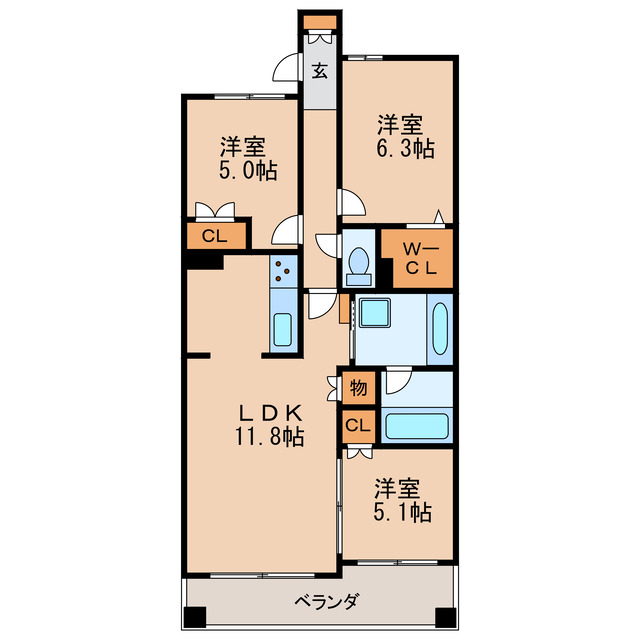 レジディア泉の間取り