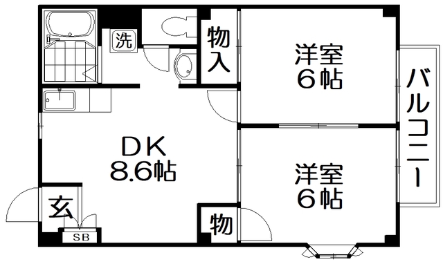 シャルマンコーポ走谷の間取り