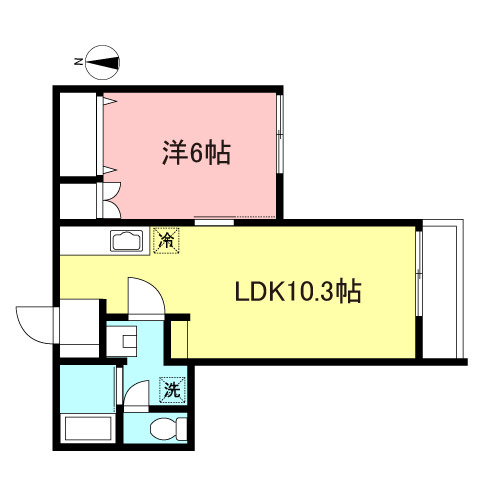 世田谷区松原のマンションの間取り