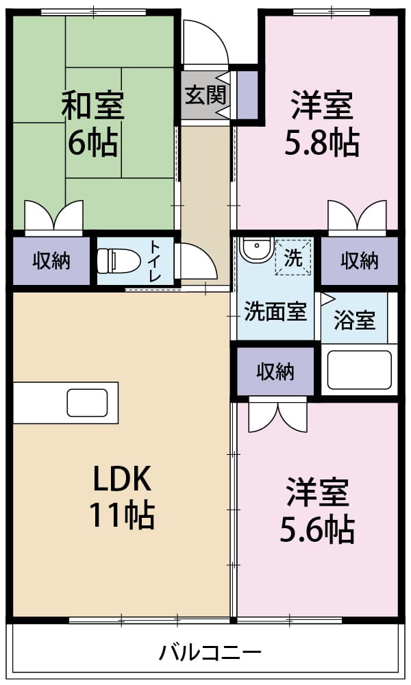 グリーネの間取り