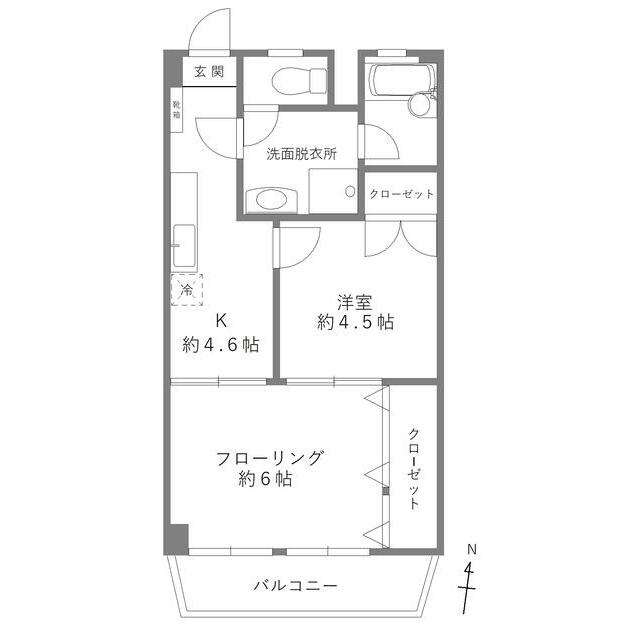 和光マンションの間取り