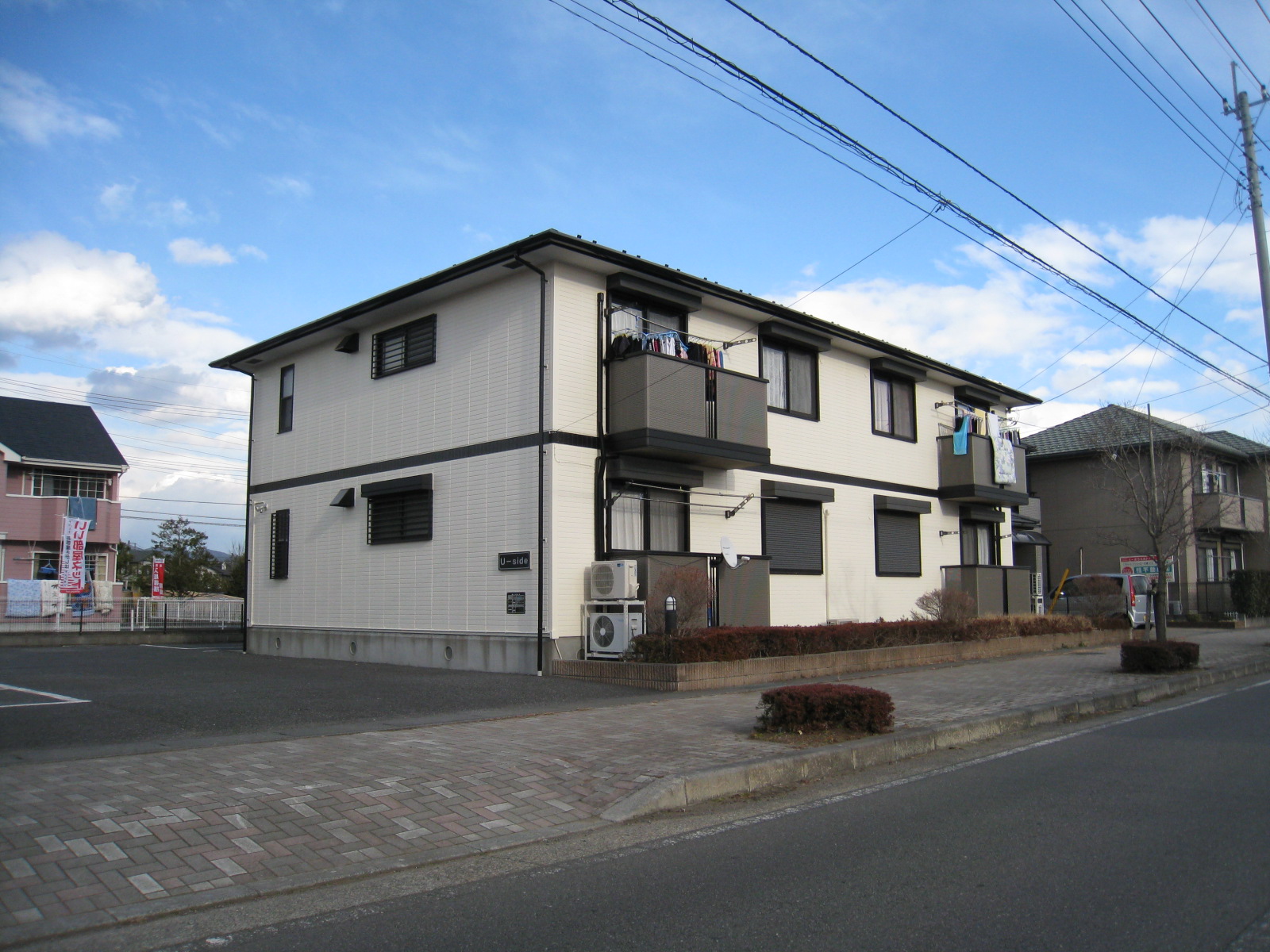 つくば市筑穂のアパートの建物外観