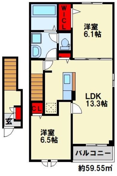 ロータス北泉3の間取り