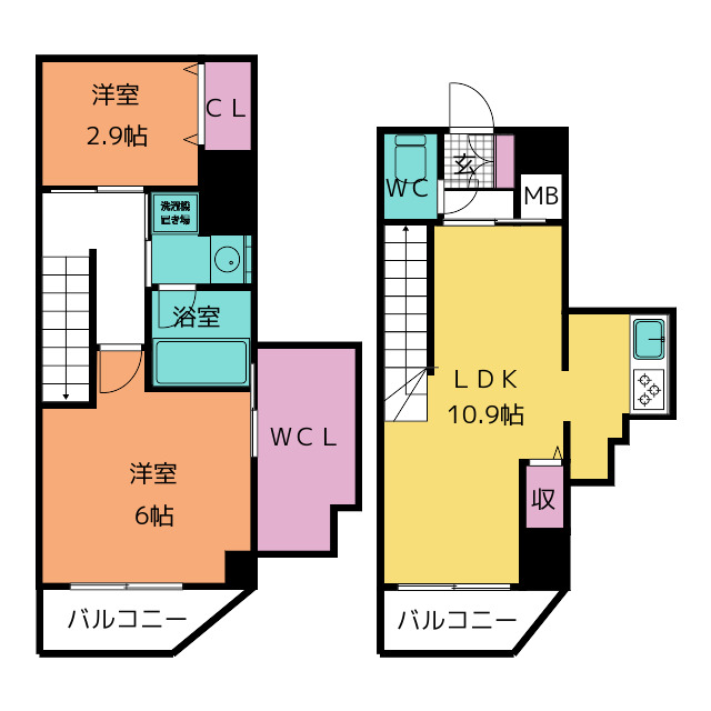 Ｃｏｍｆｏｒｔ山王の間取り