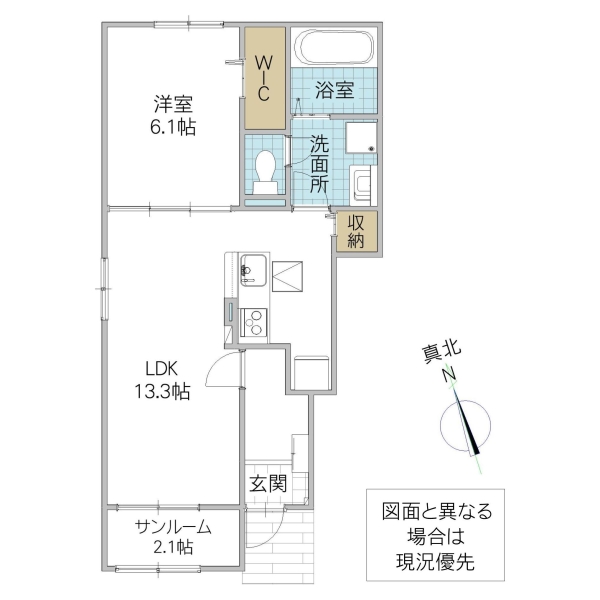 グラースSAM Iの間取り