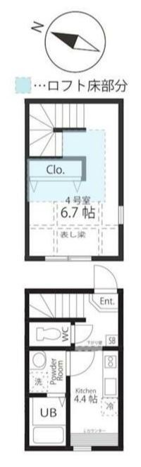 ハーミットクラブハウス大船富士見町の間取り