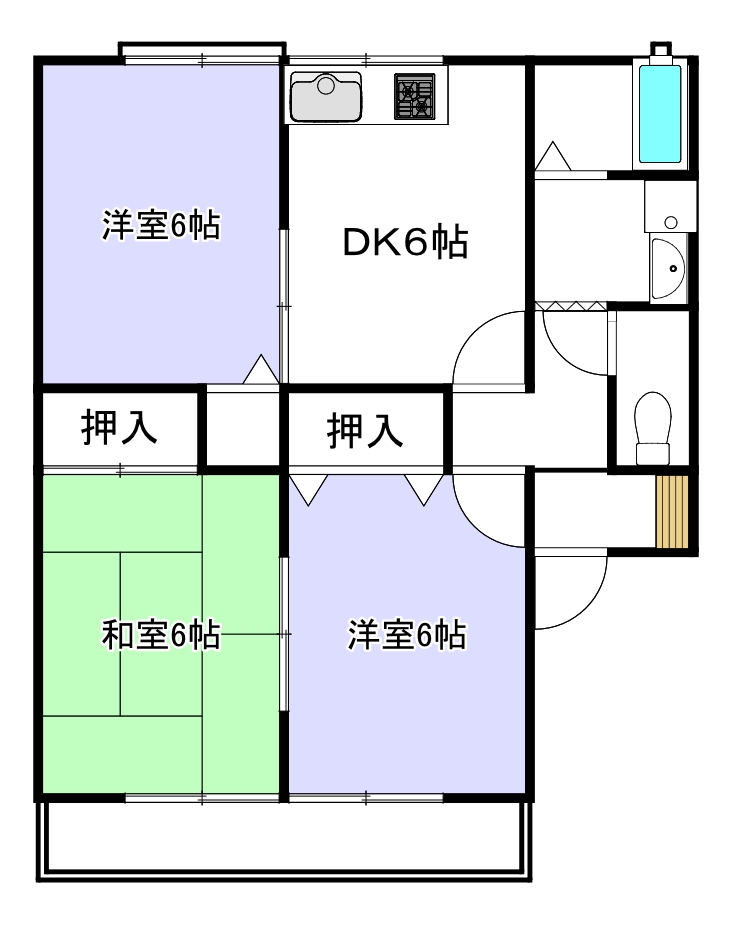 セジュールクレールIIの間取り