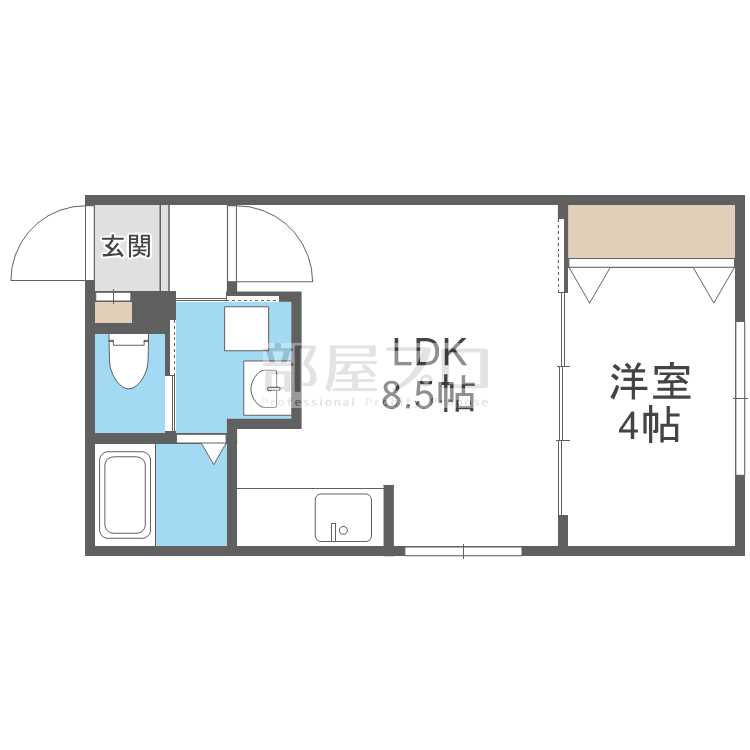 ラフィーネ東札幌の間取り