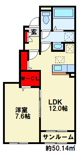 【ヒカルサ行橋　Iの間取り】