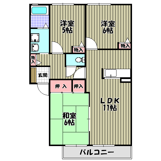 グリーンベルの間取り