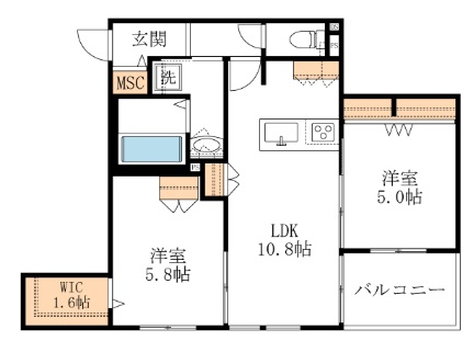 仮）橋本５丁目ヘーベルメゾンの間取り