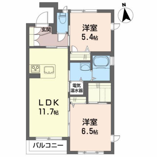 メゾンマスト郡山の間取り